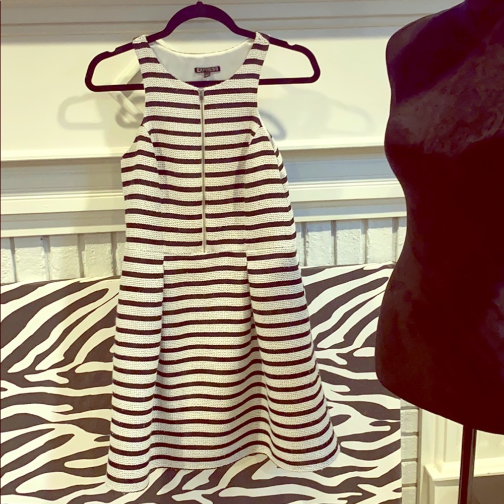 Express A-Line Dress with Zipper, Size 8